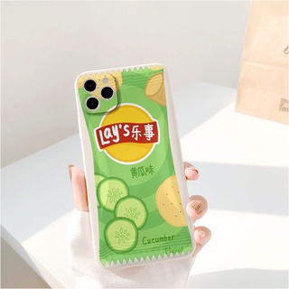 Ốp iphone - Ốp lưng iphone cạnh vuông bảo vệ camera lay snack vỏ kẹo nền bóng dành cho ip 6 đến 16promax - tr448