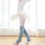Woke Nữ Bé Gái Khuấy Chân Ấm Áp Boot Còng Có gân Đan Màu Trơn Ngón Chân Đầu Gối Tất Cho Latin Múa Ba Lê Yoga