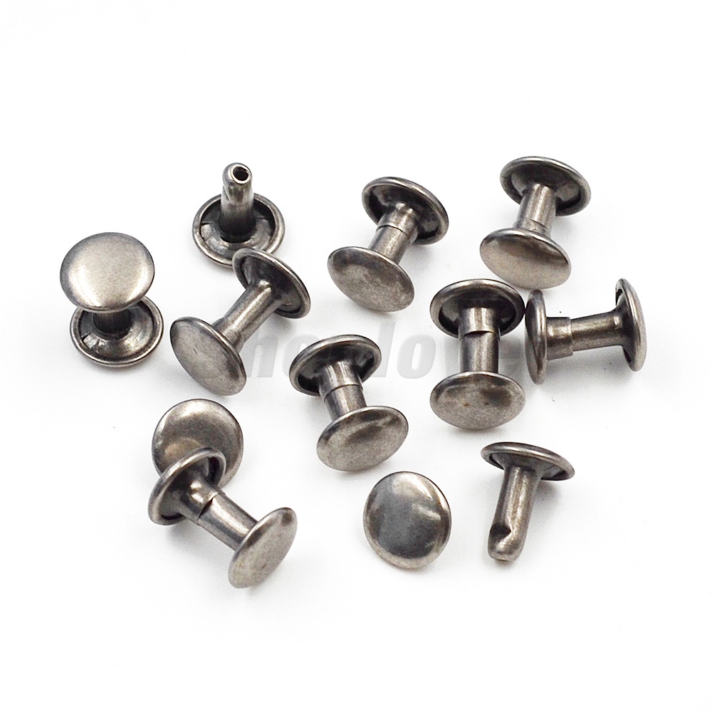 Bộ 100 Đinh Tán Kim Loại 5mm, 6mm, 7mm, 8mm, 9mm, 10mm, 12mm Cho Túi ...