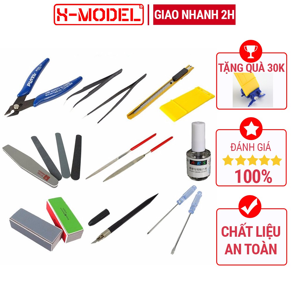 Ảnh Bộ Dụng cụ lắp ráp mô hình Gundam từ 5 đến 17 chi tiết X-MODEL 2