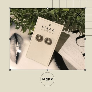 Khuyên tai/Bông tai nữ tròn kiểu dáng độc lạ LINDO