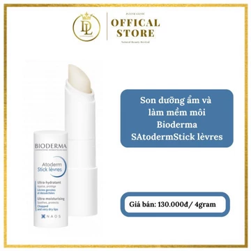 [Bioderma chính hãng] Son dưỡng ẩm và mềm môi Bioderma Atoderm Stick lèvres 04 gram