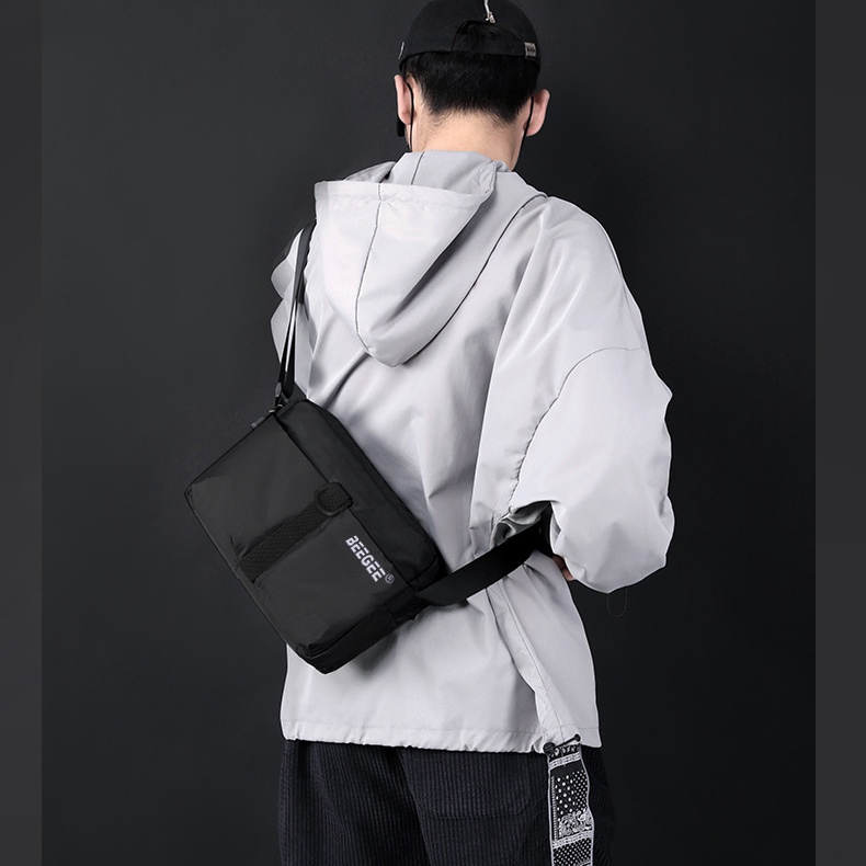Mô tả Túi đeo chéo nam nữ đựng ipad Hàn Quốc BEE GEE 0139 chất lượng cao vải chống thấm nước - 2