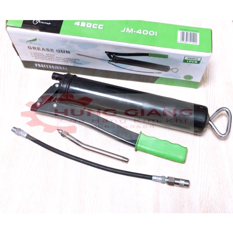 Súng Bơm Mỡ 450cc Kèm 2 Đầu Vòi JINMA CAO CẤP