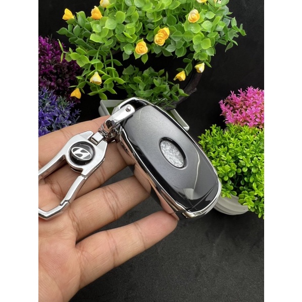 Ốp chìa khoá TPU 3 nút smart key xe huyndai kona,accent,santafe,elantra