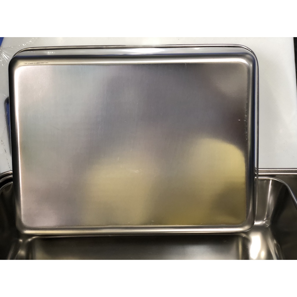 Khay đựng thức ăn chữ nhật inox 304 - khay sâu lòng dày dặn đựng đồ ăn nhiều kích thước tiện dụng.