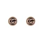 Bông Tai Mạ Bạc Hình Tròn Nhỏ In Chữ G Đính Đá Thời Trang Mùa Hè Phong Cách Âu Mỹ