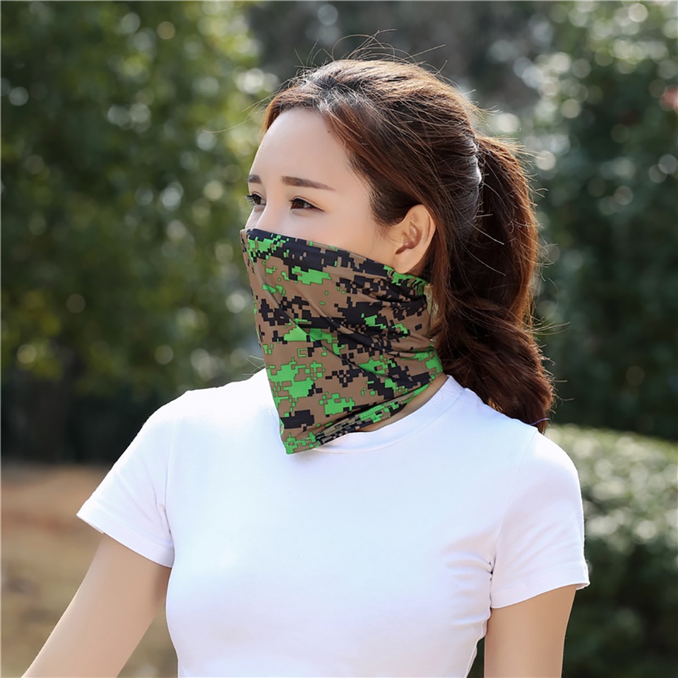 Ảnh Dayselect Ice Silk Cooling Bandana Ngoài Trời Chống Gió Thoáng Khí Đi Xe Đạp Chạy Câu Cá Mặt nạ 3