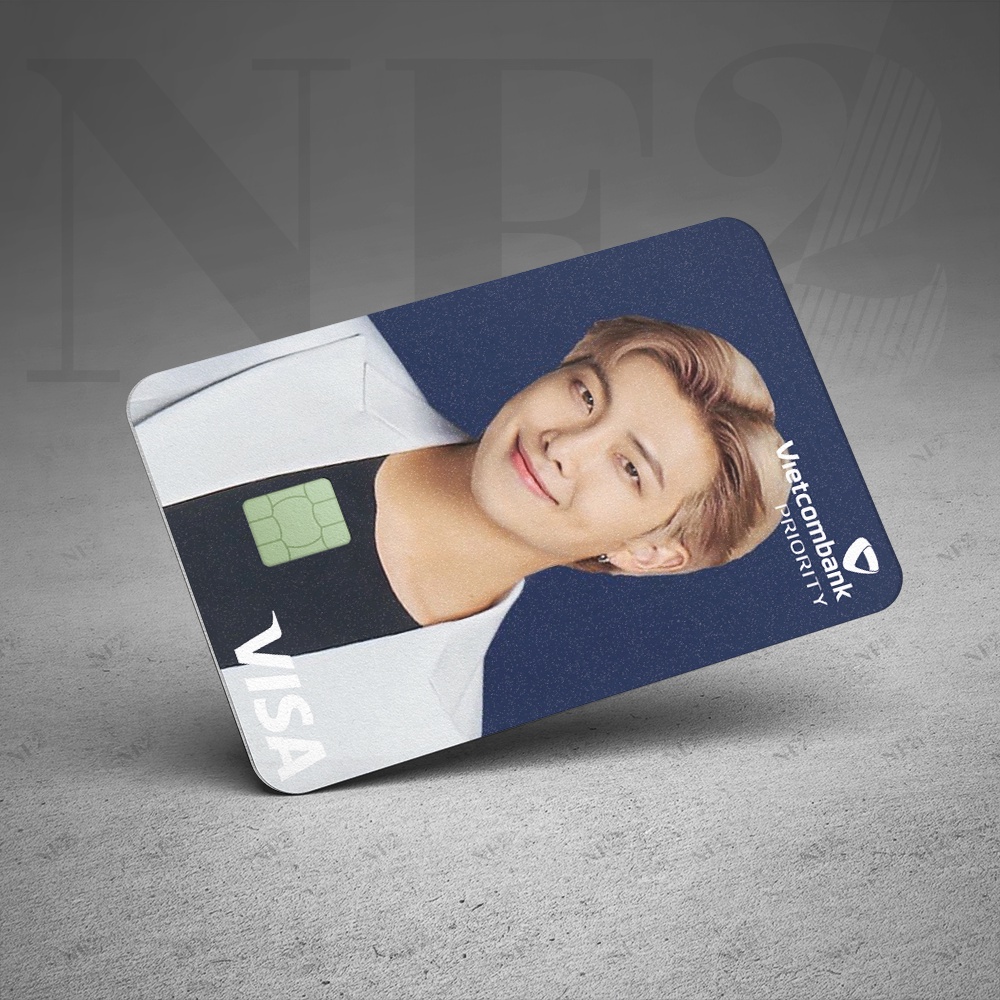 Miếng Dán Trang Trí BTS x PLD - Decal Sticker Thẻ ATM (Thẻ Chung Cư, Thẻ Xe, Debit, Credit) NF2