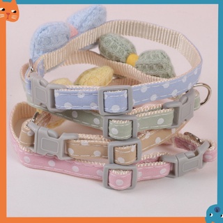 Mèo Nơ Vòng Cổ Thú Cưng Vòng Cổ Quần Áo Quý Ông Cotton Series Mèo Chó Vòng Cổ Mùa Hè Mới Điểm Sóng Có Thể Điều Chỉnh Nơ Vòng Cổ Sản Phẩm Cho Mèo