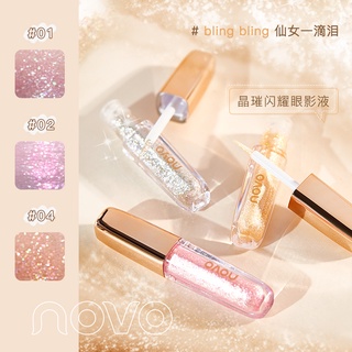 Phấn Mắt NOVO Dạng Lỏng Nhanh Khô Chống Thấm Nước Lấp Lánh NO.5460