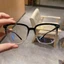Mắt kính cận nữ nam không độ chống ánh sáng xanh và tia UV gọng kính cận vuông thời trang phong cách HANASO 072