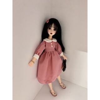 Đầm hồng tiểu thư size blythe,xinyi,ob24
