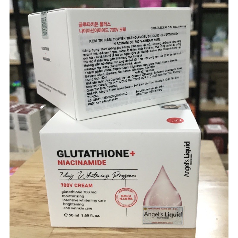 Kem 𝐃𝐔̛𝐎̛̃𝐍𝐆 𝐓𝐑𝐀̆́𝐍𝐆 (angels) Angel's Liquid NIACINAMIDE + GLUTATHIONE ...
