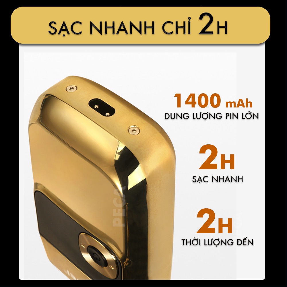 Mô tả Máy cạo râu Kemei KM-2028 màn hình LCD thông minh 3 tốc độ cắt- có thể fade tóc - phân phối chính hãng - 8