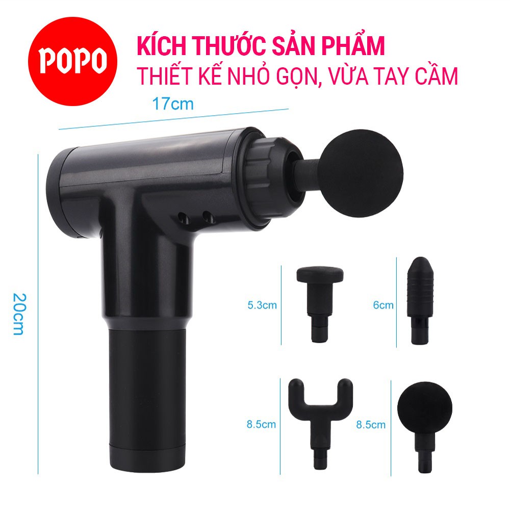 Máy massage cầm tay Fascial trị liệu toàn thân cải thiện sức khỏe, 6 mức độ điều chỉnh SPORTY FG003
