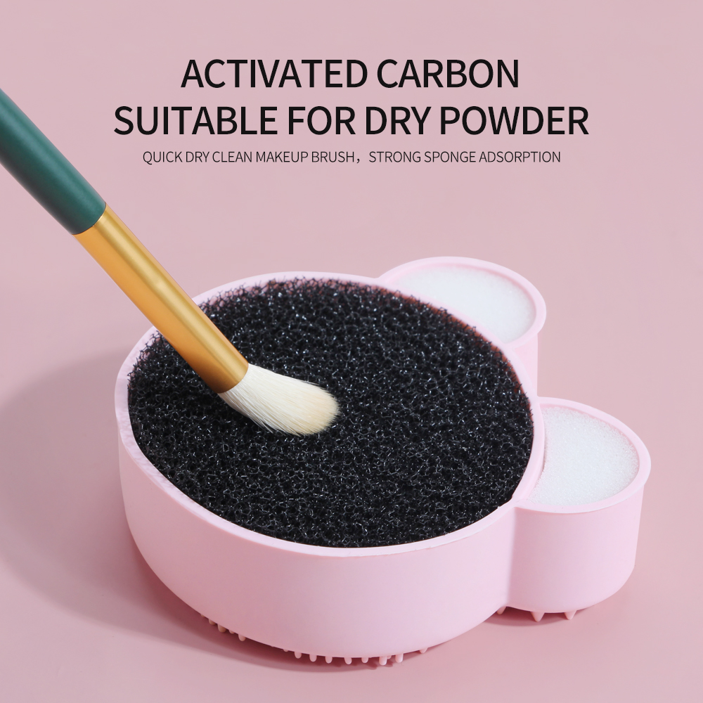 MAANGE Hộp Phủi Cọ Khô Silicone , Dụng Cụ Làm Sạch Cọ Đa Chức Năng 5967