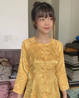 Bà Ba Gấm Cao Cấp # Quần Đen # Jacket Top Kem Dress Women