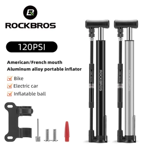 ROCKBROS Bơm Xe Đạp Bơm Hơi Áp Lực Cao Di Động MTB Xe Đạp Đường Bộ Xe Điện Tay Bơm Schrader / Presta Van Xe Đạp Phụ Kiện