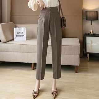 Phù Hợp Với Quần Nữ Mùa Hè Drap Ôm Hơn Nhìn Đến Mắt Cá Chân Quần Thuốc Lá Phong Cách Mới Mùa Xuân Cao Cấp Thẳng Rời Hậu Cung Quần