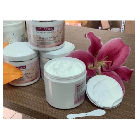Kem Massage Da Mặt, Kem Massage Collagen Không Gây Bết Rít Giúp Dưỡng Da Tươi Trẻ, Khoẻ Mạnh, Hũ 500g, 1000g