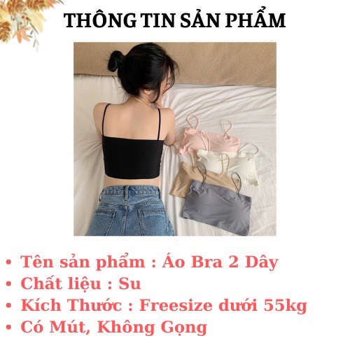 Áo Bra Quây Đúc Su Trơn Áo 2 Dây 8881