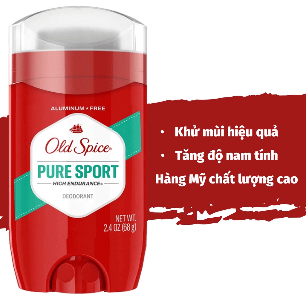 Mô tả Sáp khử mùi Old Spice nam ngăn tiết mồ hôi chính hãng của Mỹ 73g/85g - 2