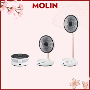 Quạt gấp thông minh Elegant, quạt tích điện 8h hoạt động điều khiển từ xa 10m gấp gọn chuyên dụng đi du lịch