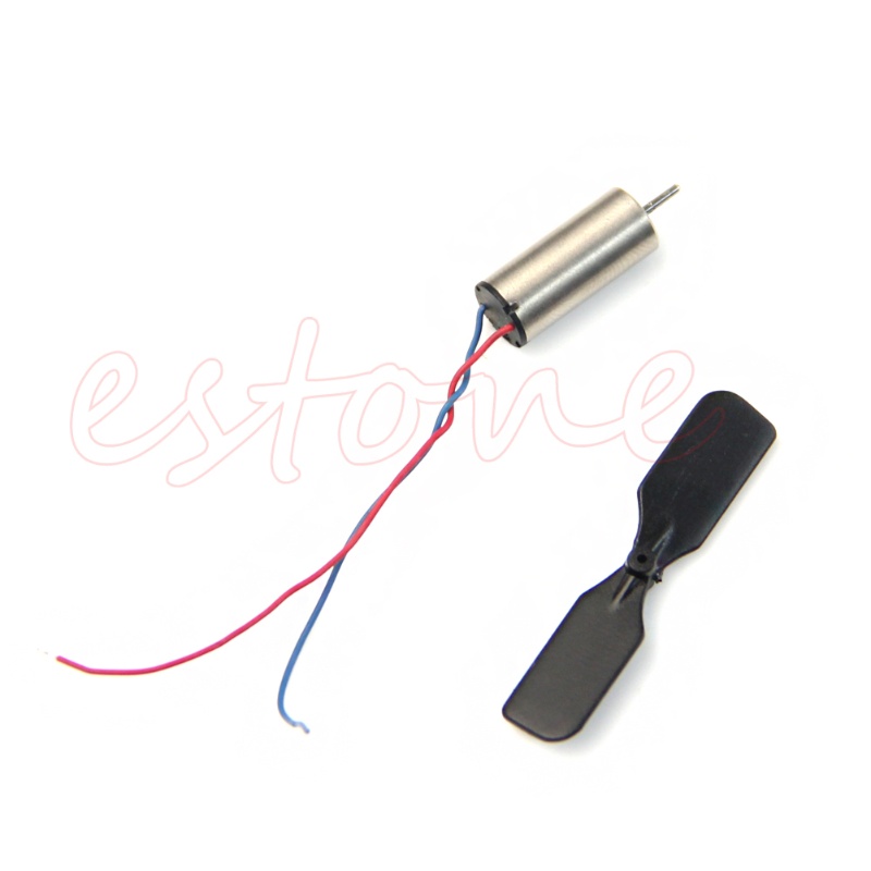 Set 2 cặp mô tơ không lõi 3.7V 48000RPM + cánh quạt cho máy bay trực thăng điều khiển từ xa