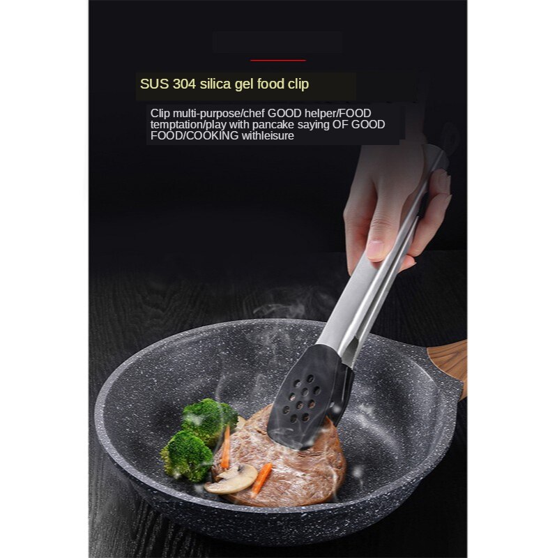 Kẹp BBQ bằng thép không gỉ & silicon chất lượng cao, Kẹp nướng lý tưởng cho nhà bếp của bạn – Kẹp thực phẩm 10 inch đa năng, Kẹp Salad và Kẹp nấu ăn – Quà tặng dụng cụ nhà bếp hoàn hảo