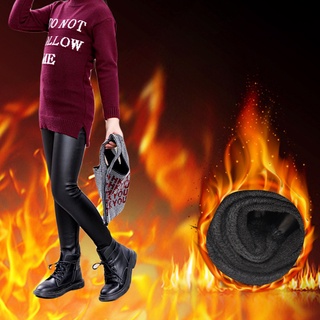 Quần legging giả da lót lông giữ ấm mùa đông thời trang cho bé gái