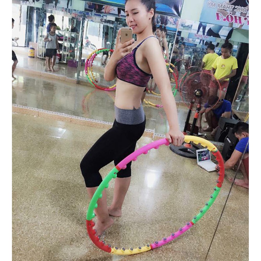 Ảnh Vòng Lắc Eo Giảm Mỡ Bụng – Bộ Vòng Tập Gym Tạo Eo Thon Thông Minh - Massage Giảm Mỡ Bụng - Hàng Chính Hãng Amalife 2