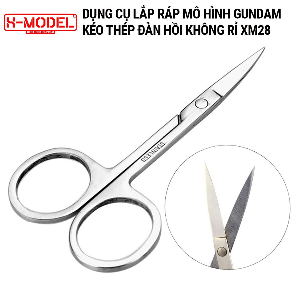 Ảnh Dụng cụ làm mô hình GUNDAM kéo thép nhỏ không rỉ sắc bén chuyên dụng XM28 dụng cụ phụ kiện X-MODEL 1
