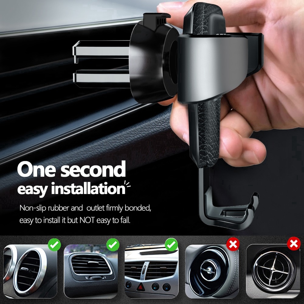 Giá đỡ điện thoại gắn lỗ mấy lạnh xe hơi
