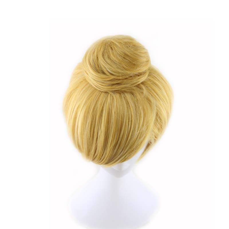 Tóc giả vàng tự nhiên cho cosplay Tinker Bell, phù hợp Halloween và hóa trang