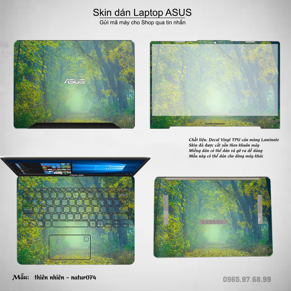 Dán decal cho các dòng Laptop ASUS in nhiều mẫu thiên nhiên cực đẹp