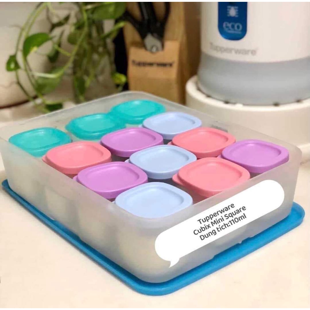 Bộ Hộp Bảo Quản Thực Phẩm Tupperware Cubix Mini Square Chất Liệu Nhựa ...