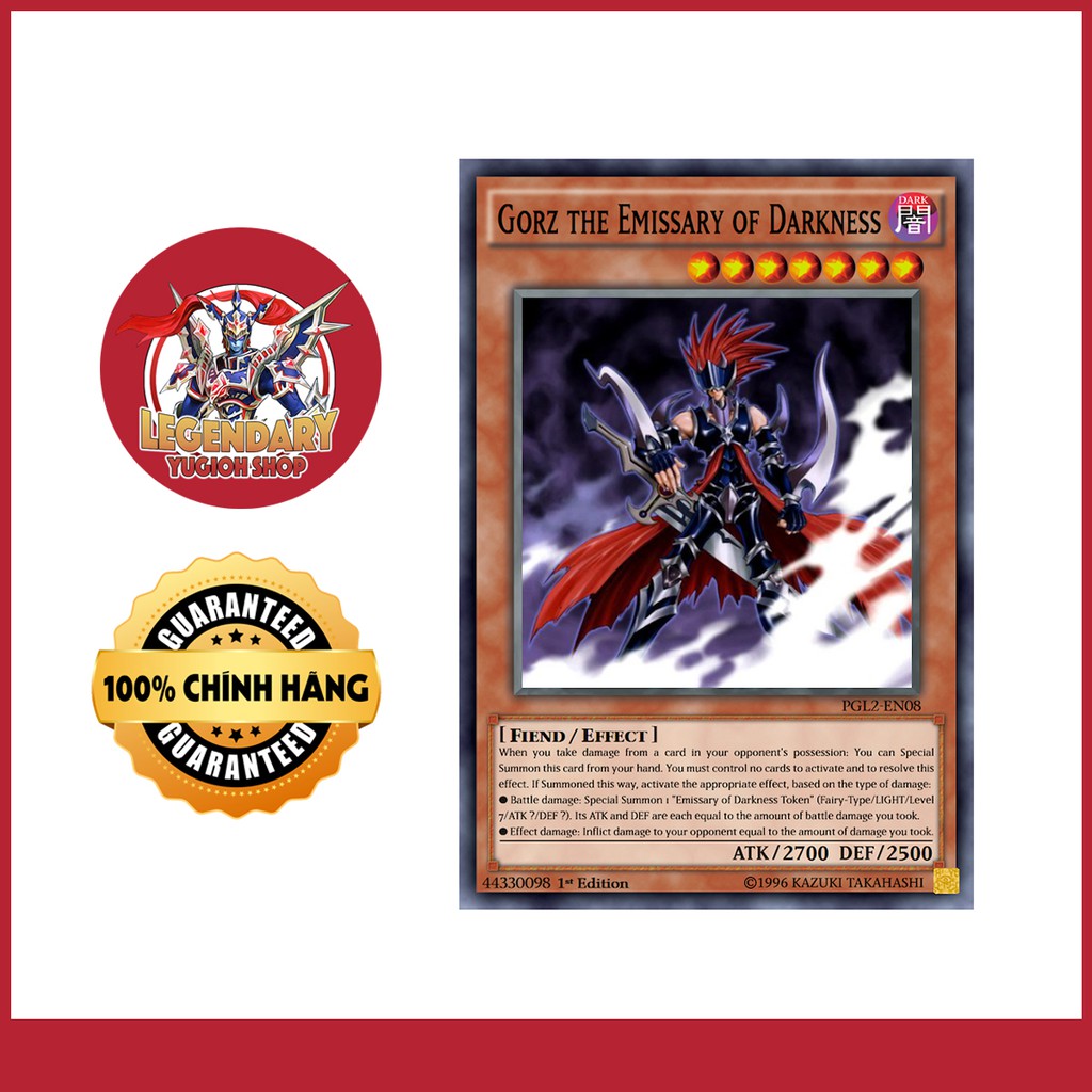 [Thẻ Bài Yugioh Chính Hãng] Gorz the Emissary of Darkness | Shopee Việt Nam