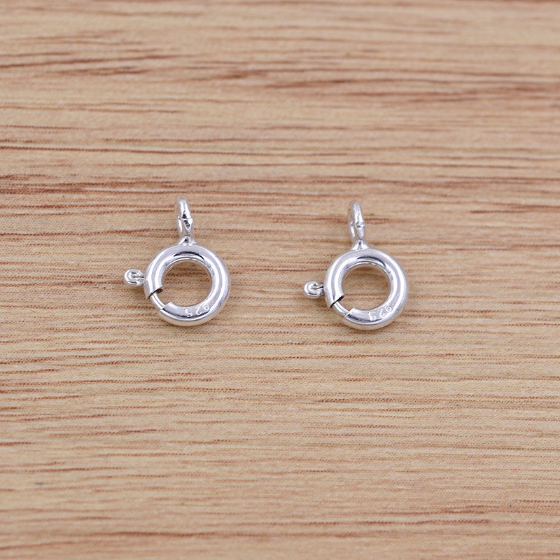 Ảnh Khóa vòng bạc Tlee chữ S và khóa chốt bấm tròn TLEE JEWELRY PK0109 1