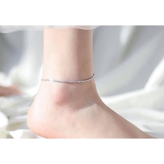 Lắc chân xù bạc ta nguyên chất- chính hãng-Trang sức bạc LOPA