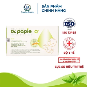 Gạc Rơ Lưỡi Dr Papie 30 gói Làm Sạch Nướu, Lưỡi, Răng, Miệng Cho Trẻ Từ Sơ Sinh Trở Lên