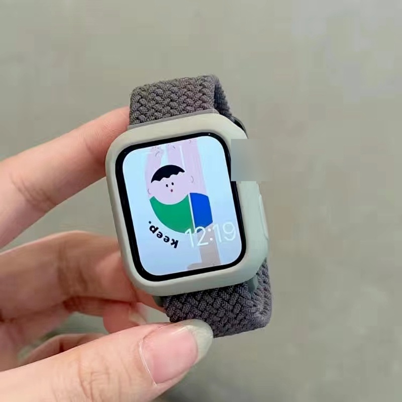 Dây Đeo Cho Apple Watch 46MM Ban Nhạc Series 11 10 9 Ultra 3 Ultra 3 2 8 SE 7 6 41mm 45mm 40mm 44mm 49mm Nylon Co Giãn Bện Vòng Tay solo Vòng Tay Cho iWatch Serie 5 4 Ban Nhạc