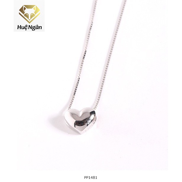 Ảnh Dây chuyền bạc 925 Huệ Ngân - Tim phồng xinh xắn PP1481 1