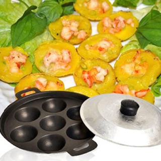 Khuôn Làm Bánh Khọt Chống Dính 8 Lỗ