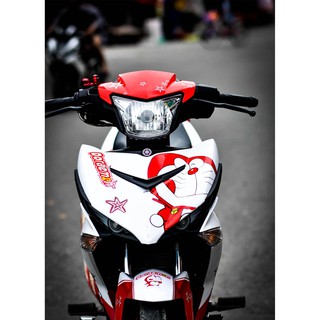 Tem trùm exciter 150 doremon đỏ trắng, độ team decal xe ex dán đời 2015-2020