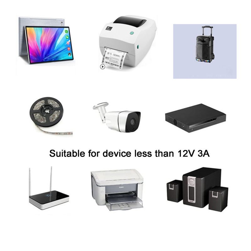 [3C] Bộ chuyển đổi Type-C / USB-C PD sang 12V 3.5 / 4.0 / 4.8 / 5.5 / 6.3 / 6.4mm cho bộ định tuyến Camera quan sát