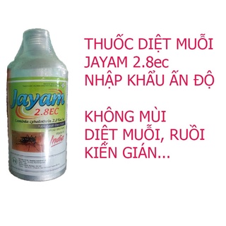 Thuốc diệt muỗi Jayam 2.8SC 1000ml chai nhôm nhập khẩu Ấn Độ diệt muỗi kiến gián nhện và các côn trùng hiệu quả