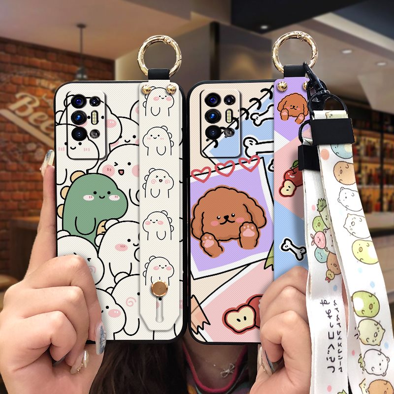 Bền Đẹp Cho Người Phụ Nữ Ốp Lưng Điện Thoại Tecno Pova2 / LE7 Ốp Mềm Chống Sốc Chân Đế Chống Bụi Bẩn Dây Silicon