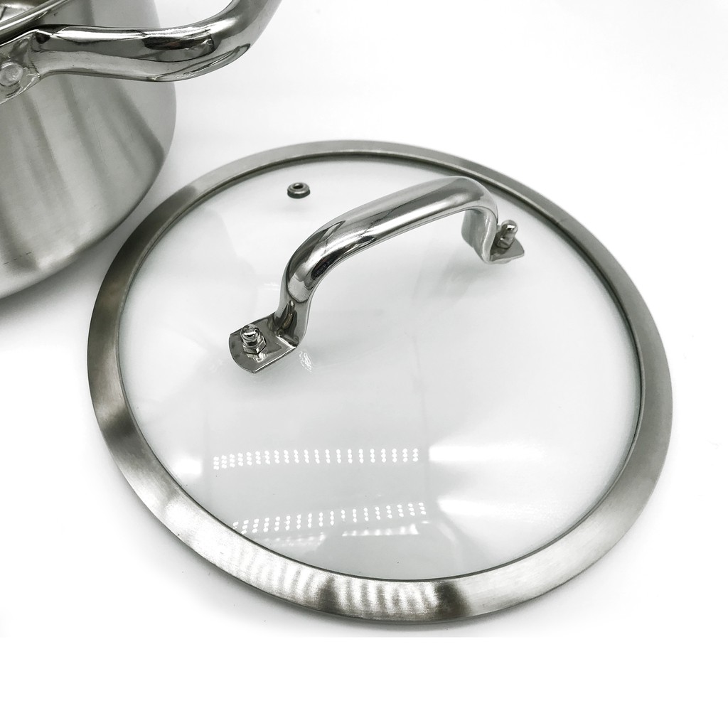 Ảnh Nồi inox cao cấp HG Mart nắp kính cường lực bền và chống vỡ tốt [Bảo hành 12 tháng] 2
