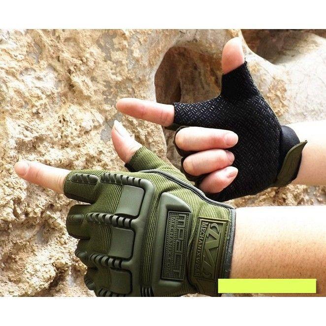 ĐÔI Găng tay nam hở ngón kiểu lính